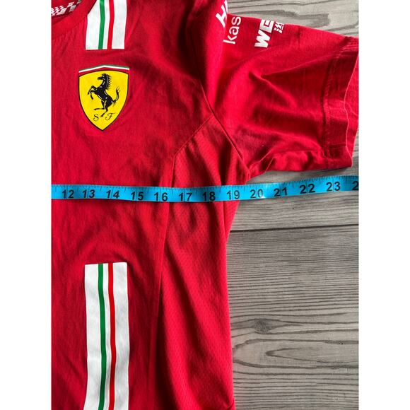 Puma Scuderia Ferrari F1 Racing Red T-Shirt Size Medium - Picture 7 of 11